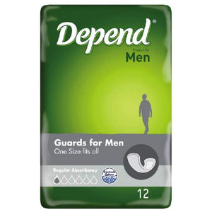 Depend Incont Male Guards 12Pk