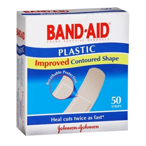 Bandaid Plastic Strips 50Pk