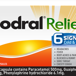 Codral Relief 6 Signs Caps 16s