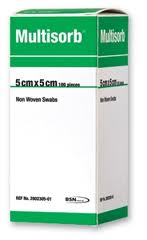 Multisorb Non Woven Swab 5cmx5cm