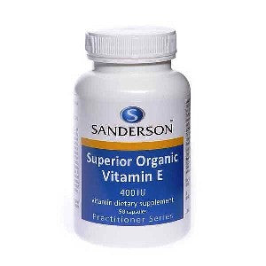 Sanderson Supplement Organic Vitamin E 400Iu 90s