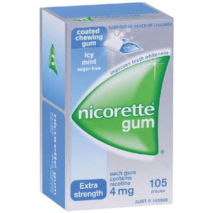 Nicorette Icy Mint Gum 4mg 105