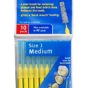 Piksters Interdental Yellow 1.0mm Taper 10
