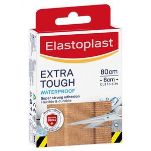 Elastoplast Extra Tough Fabric Waterproof Dressings (Pack of 8)
