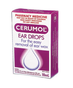Cerumol Ear Drops Glass Dropper 10ml