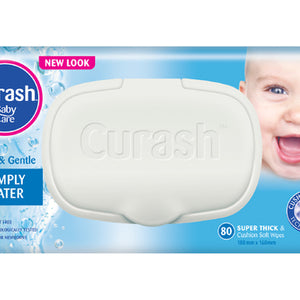 Curash Simply Water Baby Wipes 80