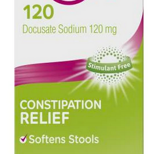 Coloxyl 120mg Tablets for Constipation Relief (100 count) - Docusate Sodium Formula