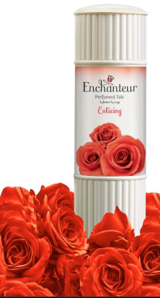 Enchanteur Talc Enticing - Long-Lasting Fragrant Talcum Powder for Summer