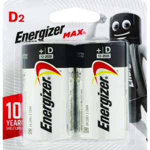 Energizer E95Bp2 D 2Pk