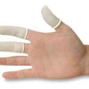 Finger Cots Med 100 Latex Rolled
