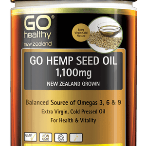 Go Hemp Seed Oil 1100mg Nz 100Cap