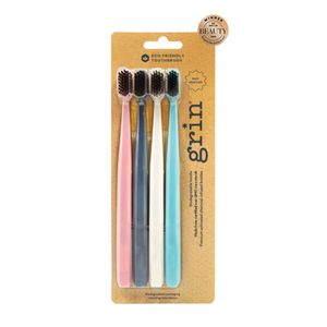 Grin Biod T/Brush Med 4Pk