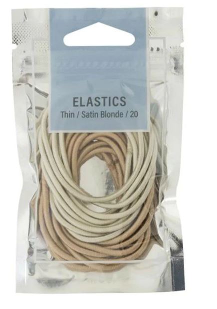 Mae 40-2201Sbl Elastics Satin Blond 20 - Hair Accessory for Secure and Comfortable Hold