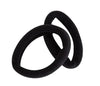 Mae 40-2211Bk Elastic Ponytail Black Lg 2s