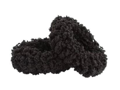 Mae 40-2216Bk Elastic Ponytailers Black Xl 2s