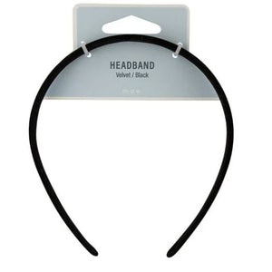 Mae Velvet Black Headband - Soft and Stylish Hair Accessory for Everyday or Special Occasions