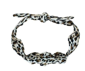 Mae 40-2309L Headband Muslin Leopard