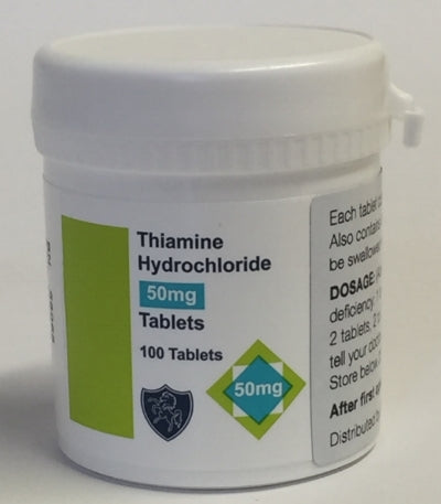 Thiamine Hcl 50mg 100 Tabs