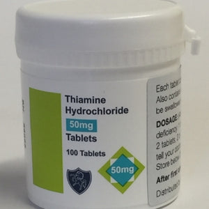 Thiamine Hcl 50mg 100 Tabs