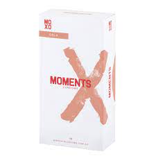 Moments Chocolate/Brown 53mm Wide (0.07mm Thickness) Condoms 10