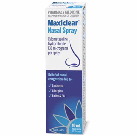 Maxiclear Xylometazoline Nasal Spray - Relief from Nasal Congestion