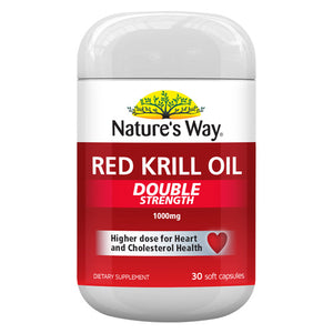 Natures Way Red Krill Oil 1000mg 30s