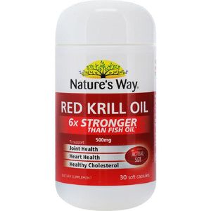 Natures Way Red Krill Oil 500mg 30s