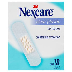 N/C Clear Plastic Strips 10Pk