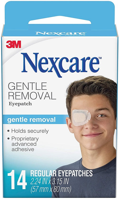 Nexcare Gentle Removal Eye Patch Reg 14s