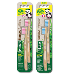 Piksters P/Bamboo T/Brush Kids 2Pk