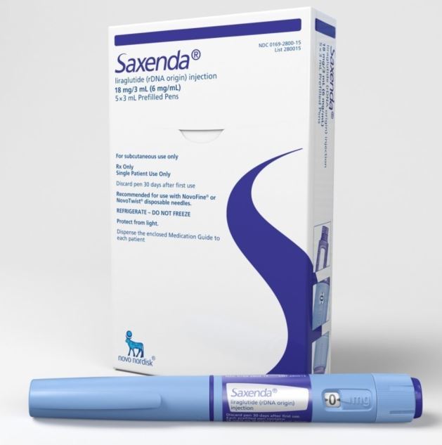 Saxenda Liraglutide 18mg/3ml Pen Injection 5 (Prescription Only- Do Not Buy Unless You Have A Script