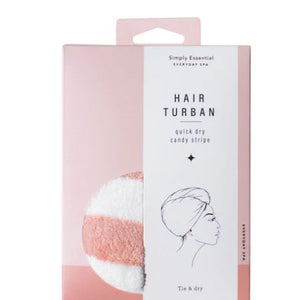 Quick Dry Turban in Candy Stripe by Simply Essential