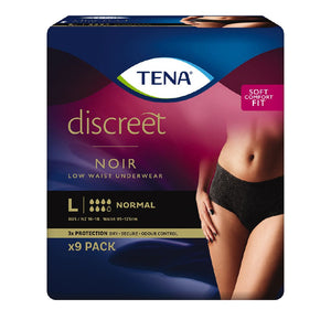 Tena Pants Women Black Lw Lg 9s