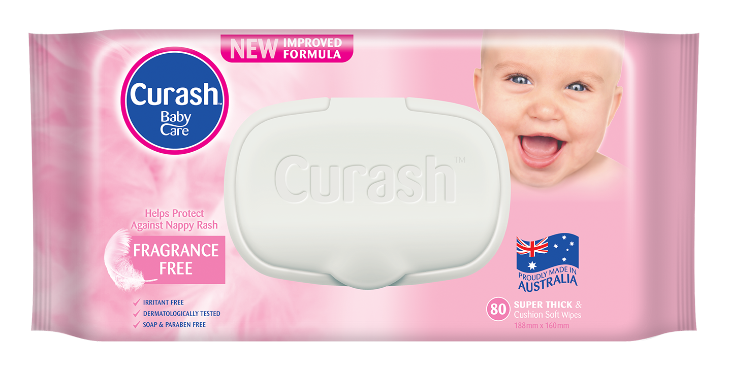 Curash Frag. Free Baby Wipes 80