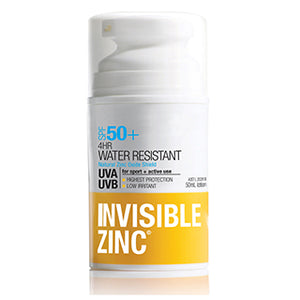 Invisible Zinc 4Hr Water Resistant Spf50+ 50ml