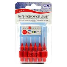 Tepe Tooth Brush Interdental Red 0.5mm 6Pk