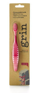 Grin Biodegradable Kids Toothbrush Pink