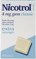 NICOTROL Nicotine Gum Classic 4mg 105