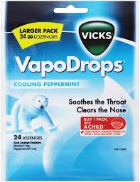 Vicks Vapodrops Peppermint 24 Pack
