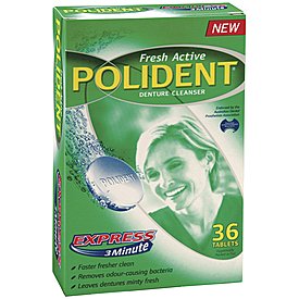 Polident Express 3 Minute Denture Tablets 36s