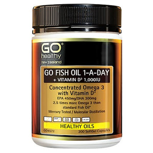 Go Healthy Fish Oil 1 A Day + Vitamin D 1000Iu 200s