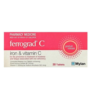 Ferrograd C 325mg & Vitamin C 500mg 30s