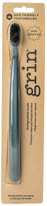Grin Biodegradable Toothbrush Navy Blue Medium