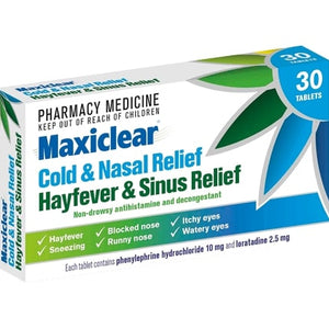 Maxiclear Cold & Nasal Hayfever & Sinus 30s