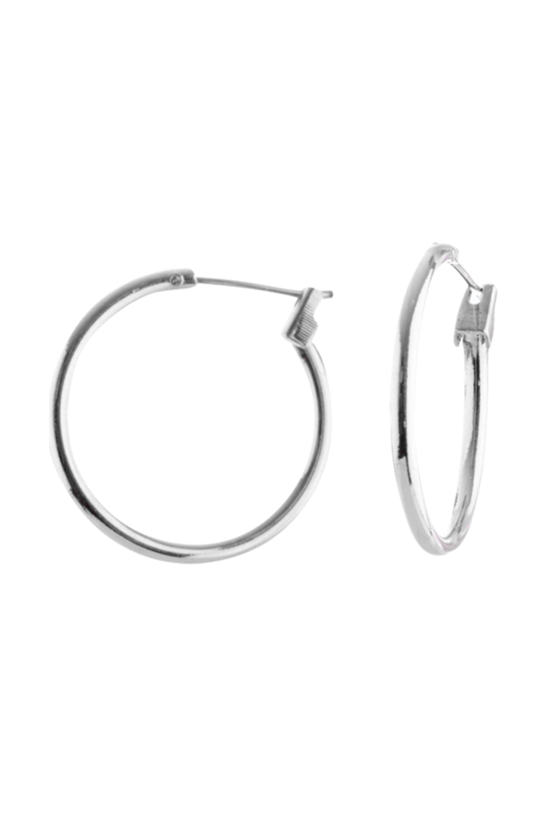 EURO 58101 Silver Medium Click Hoop
