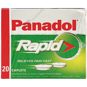 Panadol Rapid Caplets 20s - Fast and Effective Pain Relief Medication