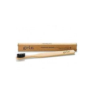 Grin Bamboo Toothbrush Charcoal Infusion
