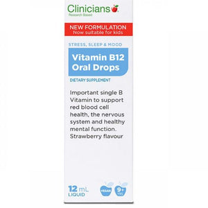 Clinicians Vitamin B12 Oral Drops 12ml