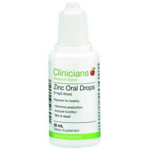 Clinicians Zinc Oral Drops 1mg 30ml