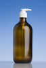 Mission Bottle Brown Amber Plastic 50ml with White Pump